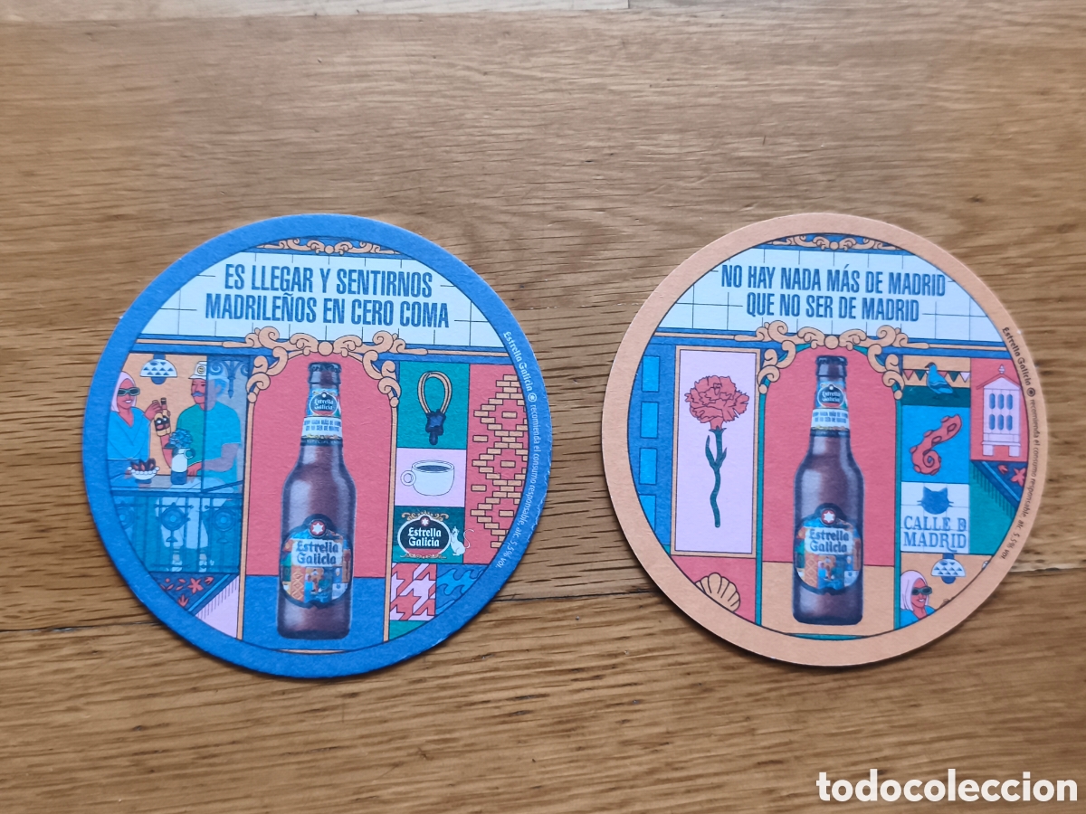Coleccionismo de cervezas: Posavaso nuevo CERVEZA , Estrella Galicia