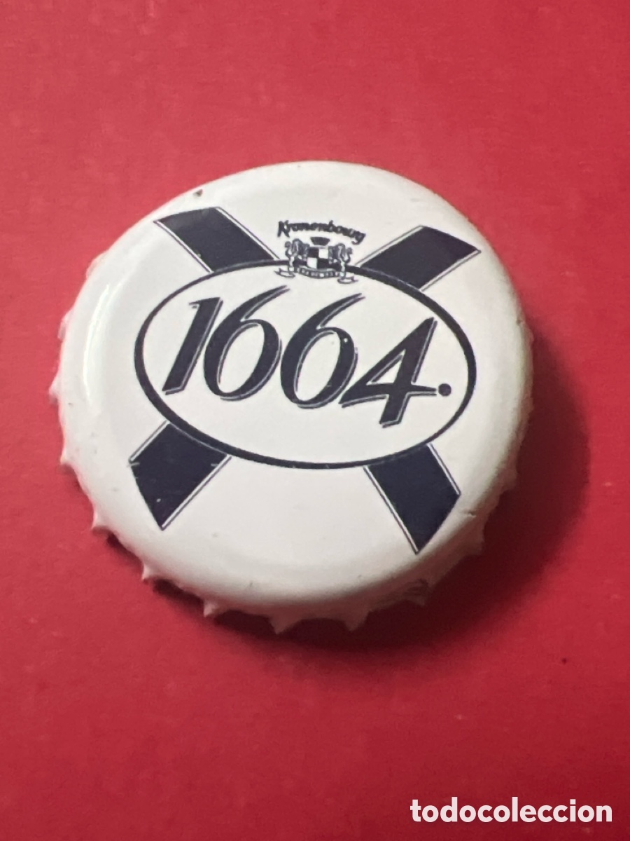 Coleccionismo de cervezas: G173. Chapa tap&oacute;n corona de la cerveza francesa KRONENBOURG 1664