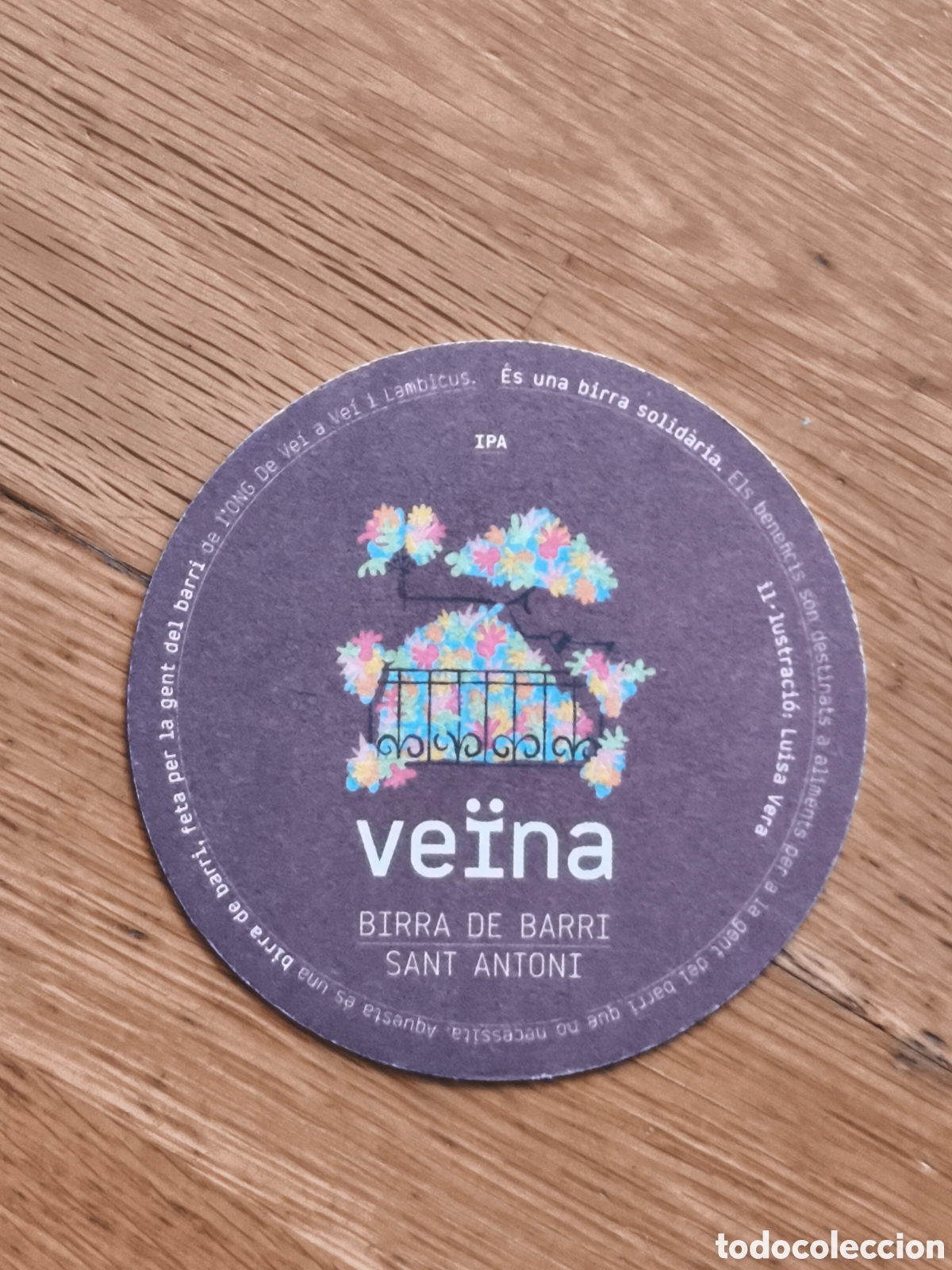 Coleccionismo de cervezas: Posavaso CERVEZA artesana de Barcelona