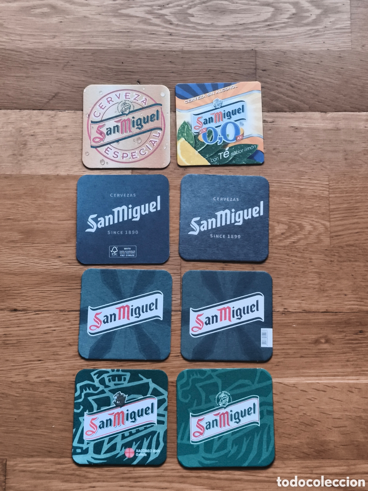 Coleccionismo de cervezas: 8 Posavasos CERVEZA SAN MIGUEL
