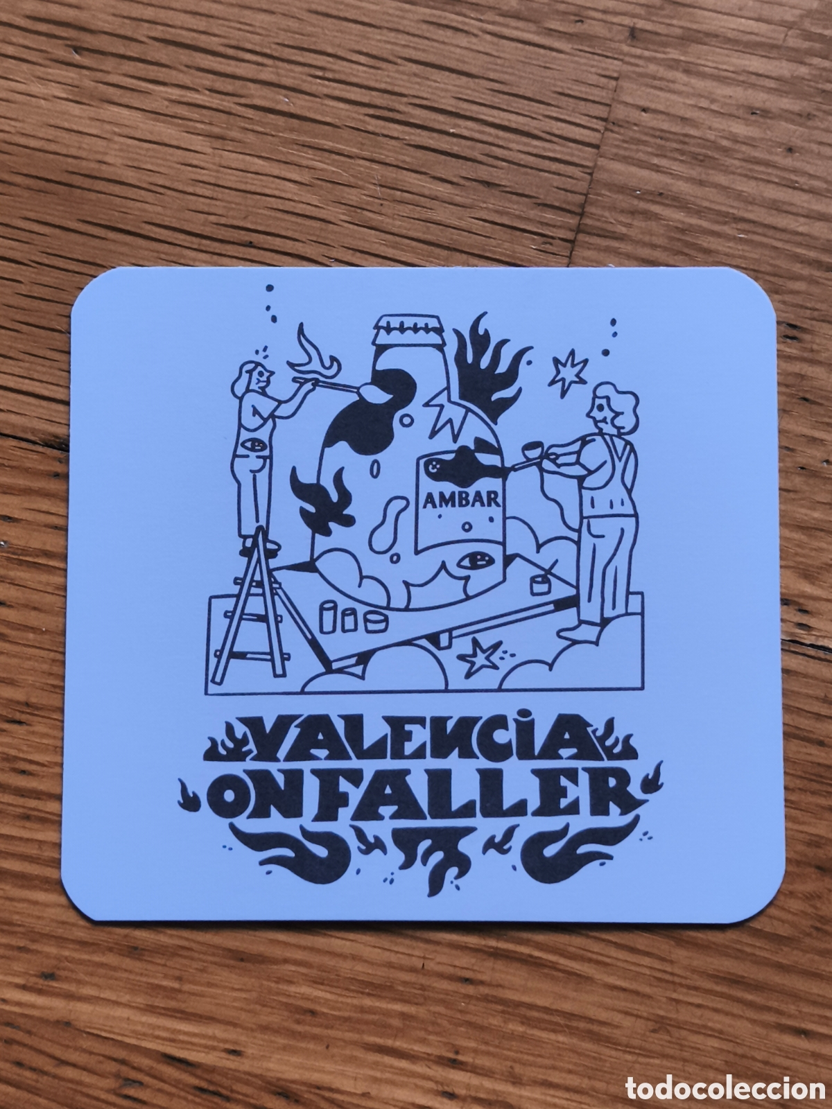 Coleccionismo de cervezas: Posavaso CERVEZA &Aacute;mbar
