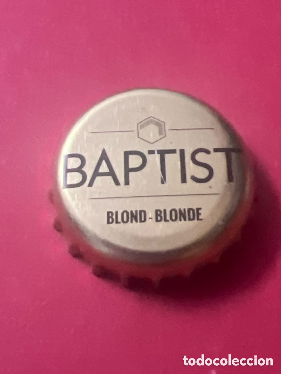 Coleccionismo de cervezas: G242. CHAPA CERVEZA - B&Eacute;LGICA - BAPTIST - Brouwerij Van Steenberge / Brouwerij Bios