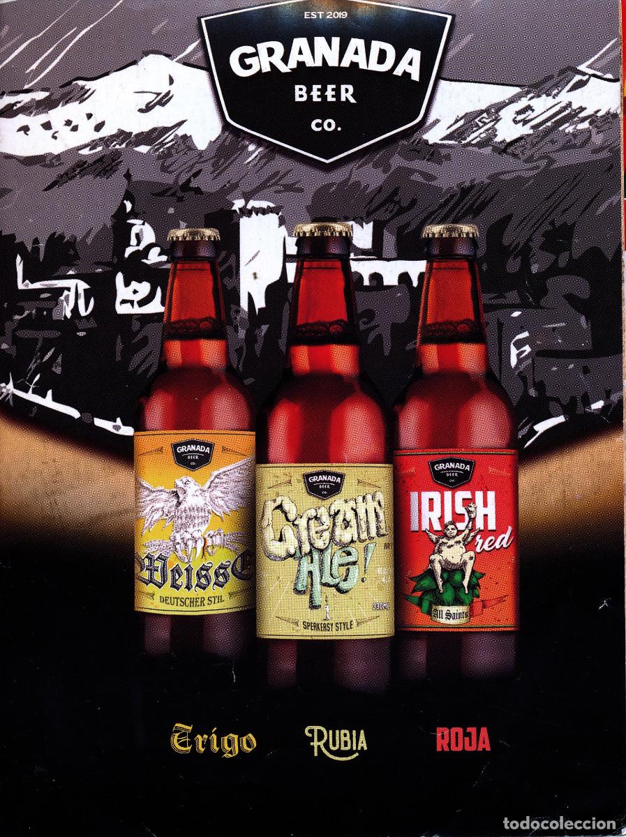 Coleccionismo de cervezas: cartel publicitario de Granada Beer Co.