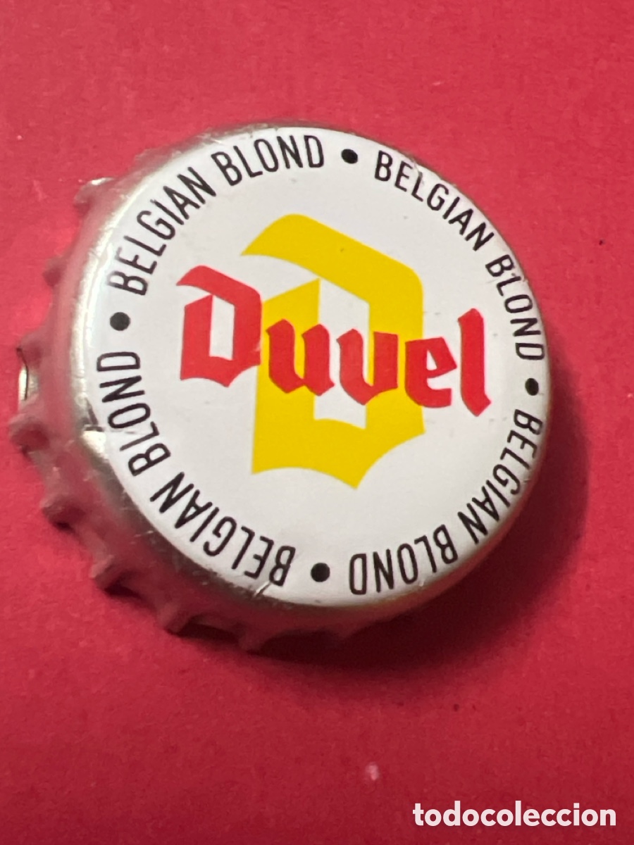 Coleccionismo de cervezas: T850. Chapa tap&oacute;n corona de la cerveza belga DUVEL BELGIAN BLOND