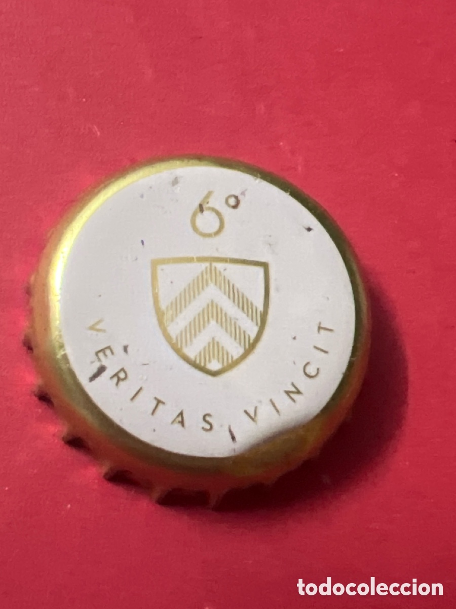 Coleccionismo de cervezas: E886. Chapa tap&oacute;n corona de la cerveza belga ABBAYE TONGERLO 6&ordm; VERITAS VINCIT