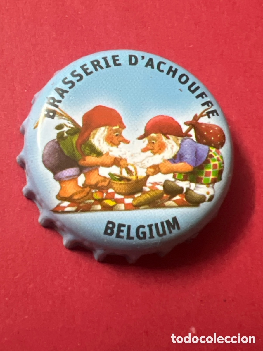 Coleccionismo de cervezas: E1058. CHAPA DE CERVEZA BELGA - BRASSERIE D'ACHOUFFE - B&Eacute;LGICA DIBUJO DUENDE O GNOMO