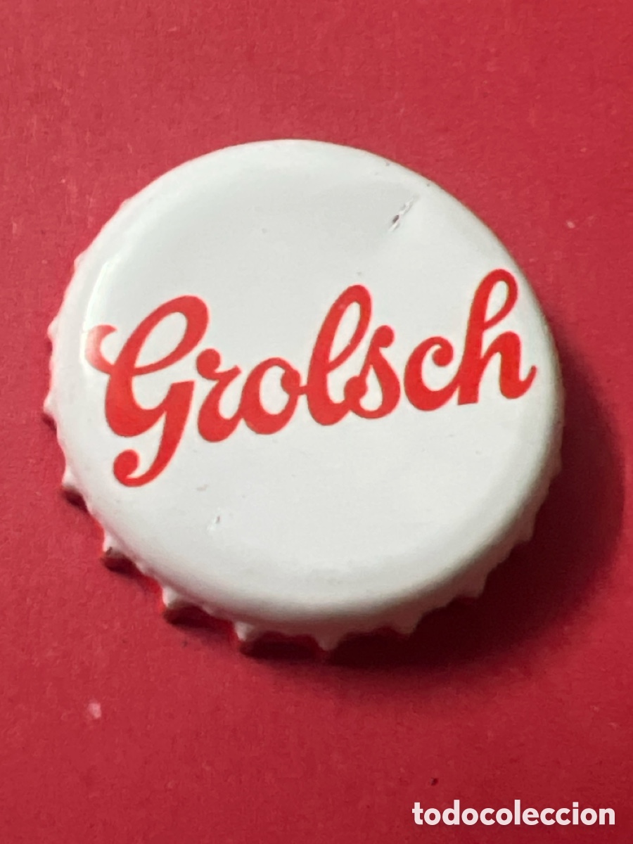 Coleccionismo de cervezas: E1068. Chapa tap&oacute;n corona de la cerveza de Pa&iacute;ses Bajos GROLSCH