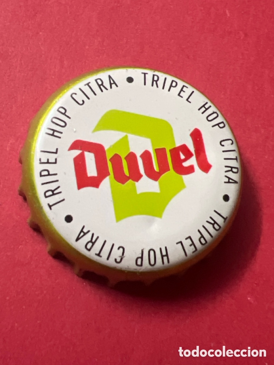 Coleccionismo de cervezas: E1096. Chapa tap&oacute;n corona de la cerveza belga, Duvel. Belgian