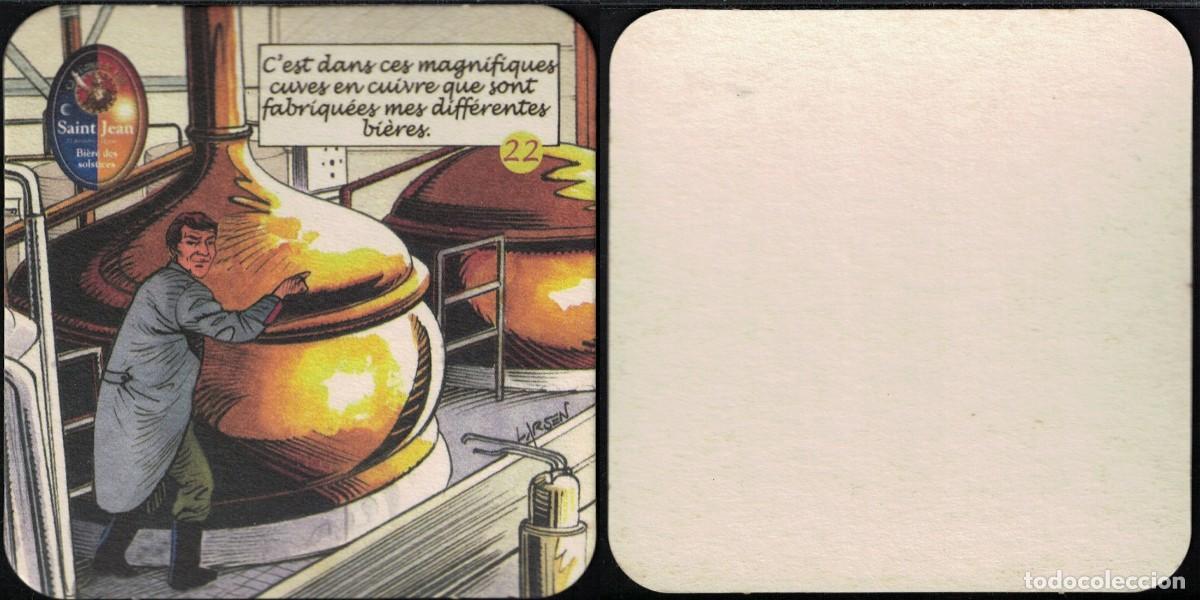 Coleccionismo de cervezas: Francia Sous Bock Beermat Coaster 22 Rouget de Lisle cuves en cuivre fabrication bi&egrave;res