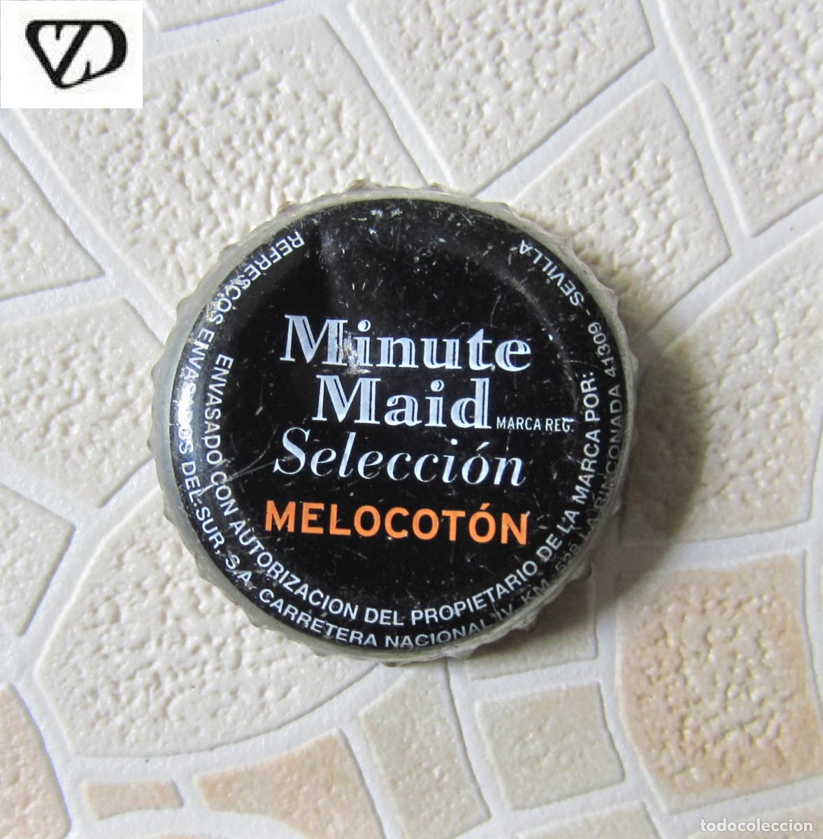 Coleccionismo de cervezas: CHAPAS TAPON CORONA CHAPA ZUMO MNINUTE MAID MELOCOTON