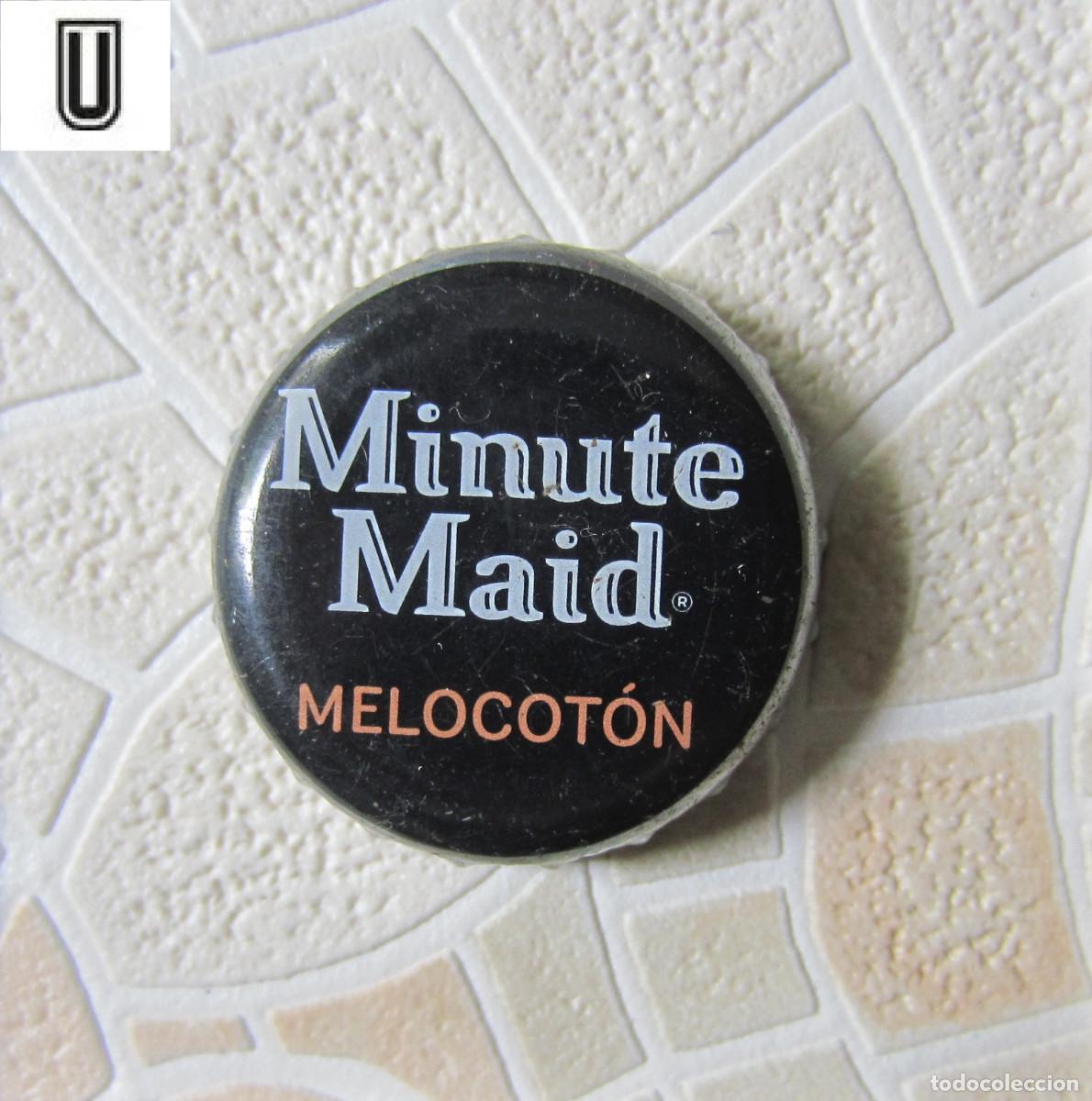 Coleccionismo de cervezas: CHAPAS TAPON CORONA CHAPA ZUMO MNINUTE MAID MELOCOTON