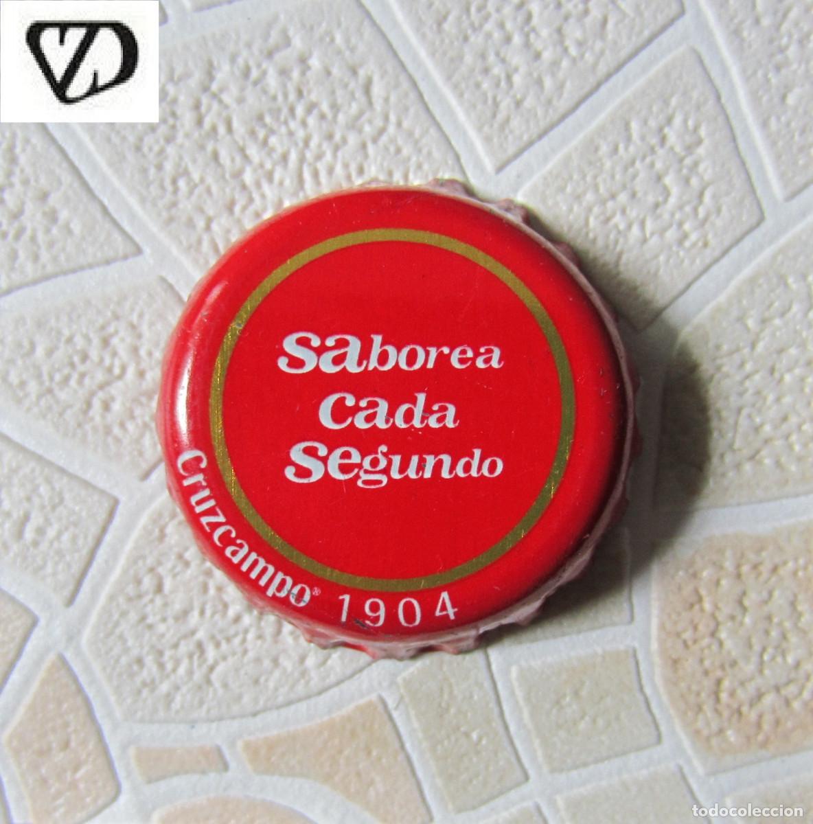 Coleccionismo de cervezas: CHAPAS TAPON CORONA CHAPA CERVEZA CRUZCAMPO SABOREA CADA SEGUNDO