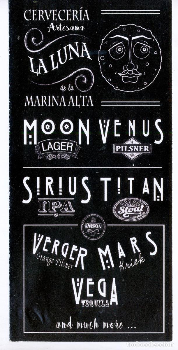 Coleccionismo de cervezas: Publicidad Cervecer&iacute;a Artesana La Luna