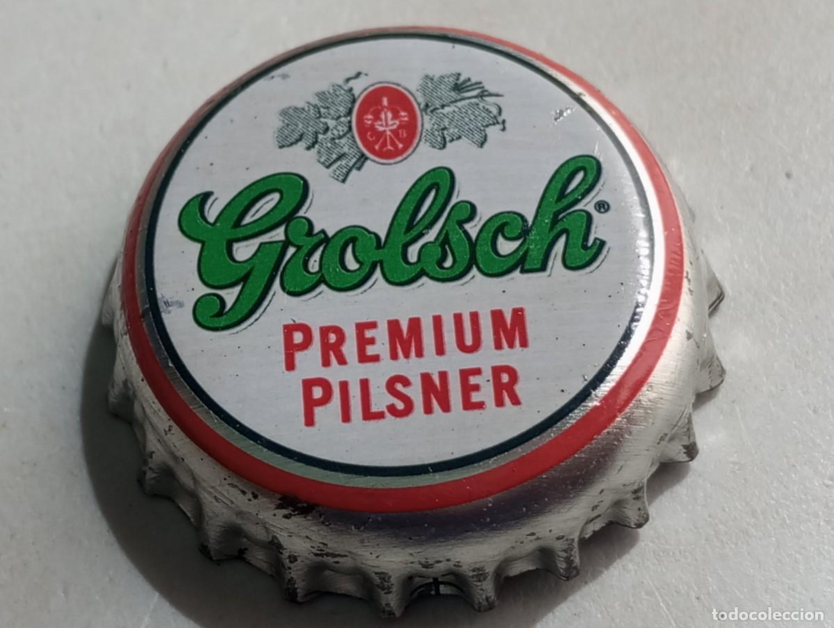 Coleccionismo de cervezas: Chapa tap&oacute;n corona de la cerveza de Pa&iacute;ses Bajos GROLSCH PREMIUM PILSNER