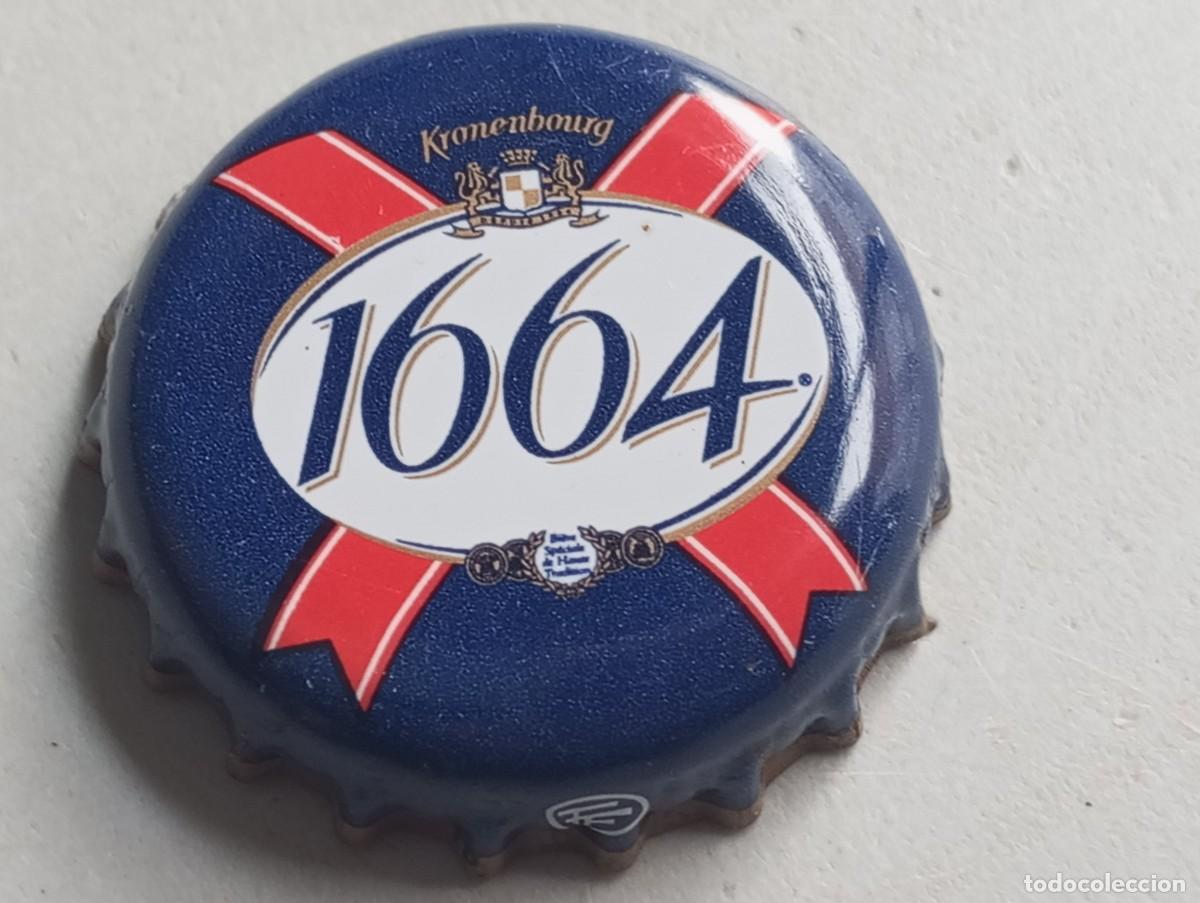 Coleccionismo de cervezas: Chapa tap&oacute;n corona de la cerveza francesa KRONENBOURG 1664
