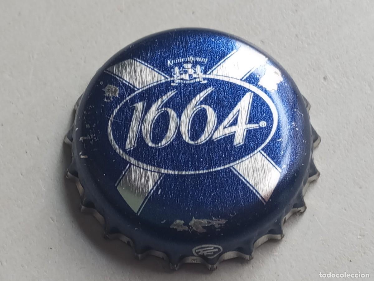 Coleccionismo de cervezas: Chapa tap&oacute;n corona de la cerveza francesa KRONENBOURG 1664