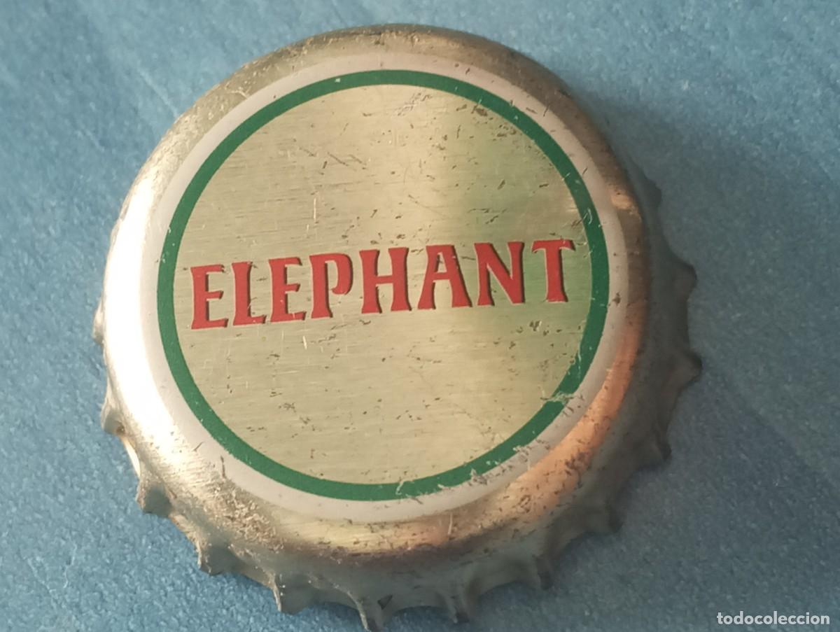 Coleccionismo de cervezas: Chapa tap&oacute;n corona de la cerveza danesa CARLSBERG ELEPHANT