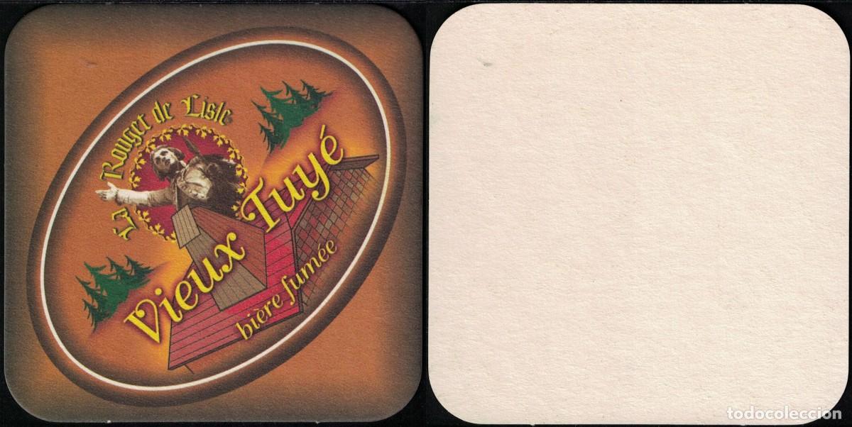 Coleccionismo de cervezas: Francia Sous Bock Beermat Coaster La Rouget de Lisle Vieux Tuy&eacute; Bi&egrave;re Fum&eacute;e