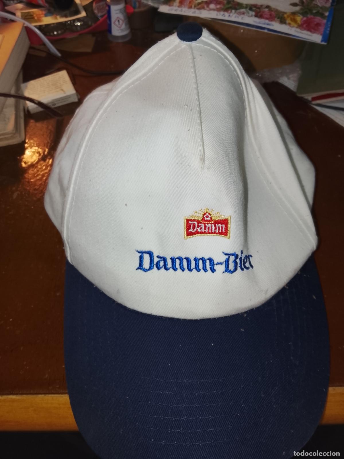 Coleccionismo de cervezas: Gorra Vintage Damm-Bier - Publicidad Cerveza Damm - A&ntilde;os 90 - Marca US Basic - &iexcl;Impecable!