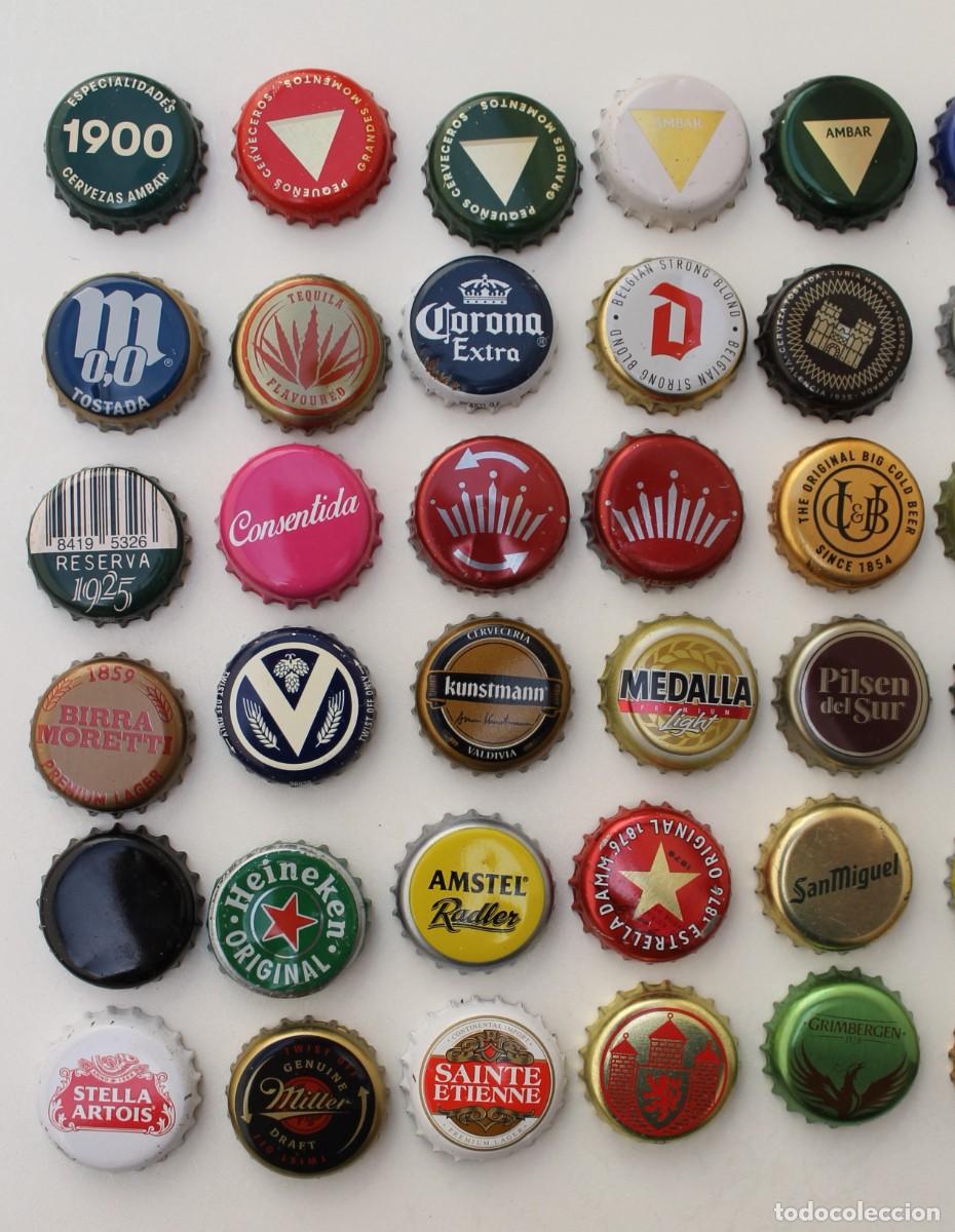 Coleccionismo de cervezas: LOTE DE 48 CHAPAS DE CERVEZA. - Foto 2