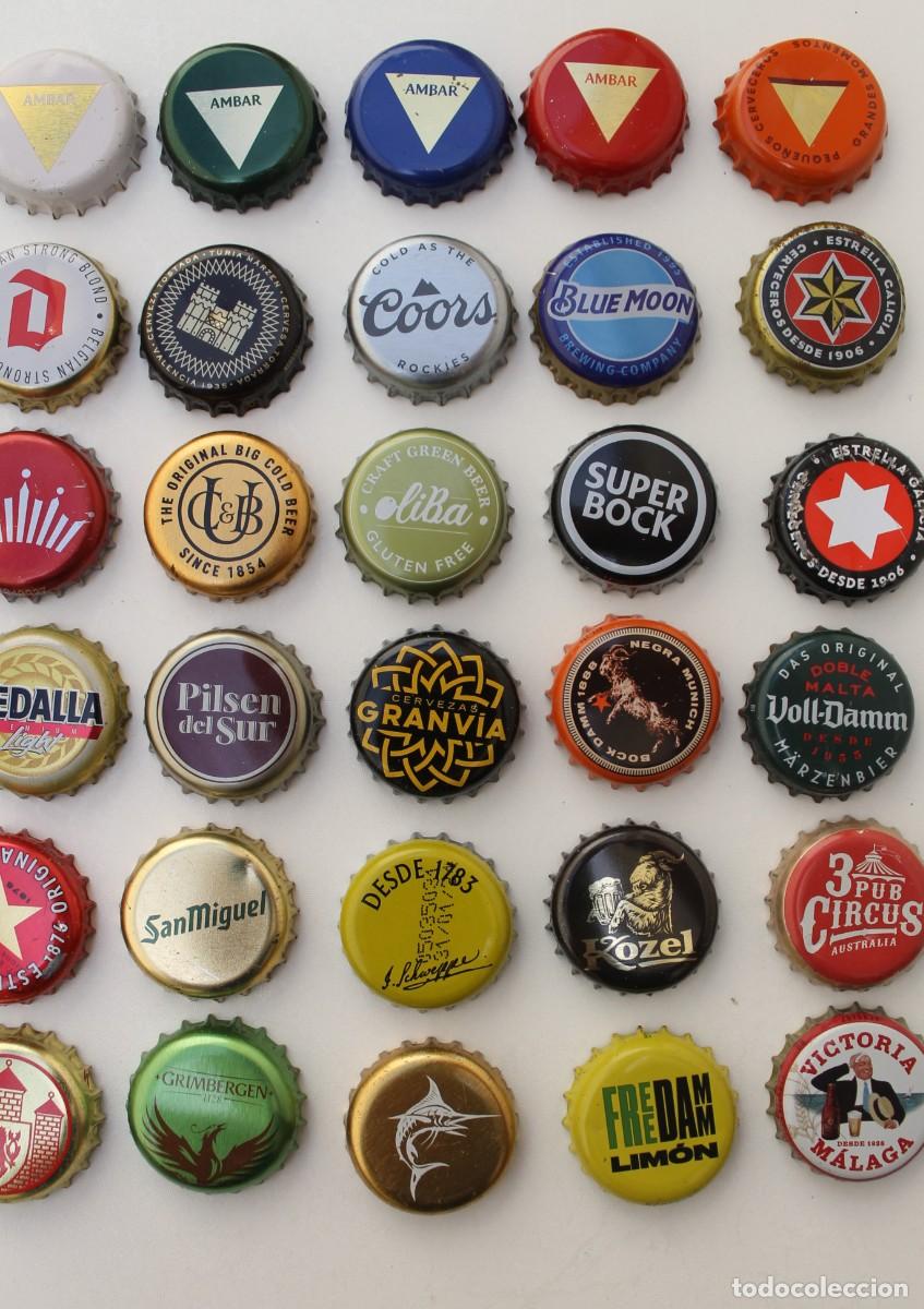 Coleccionismo de cervezas: LOTE DE 48 CHAPAS DE CERVEZA. - Foto 3