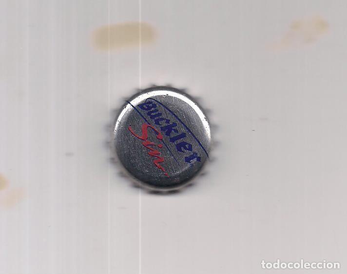Coleccionismo de cervezas: 1 chapa buckler o,o color blanco metalico fact U