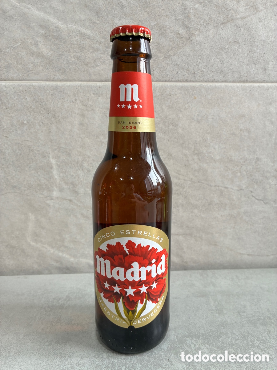 Coleccionismo de cervezas: Tercio Mahou Cinco Estrellas San Isidro 2026
