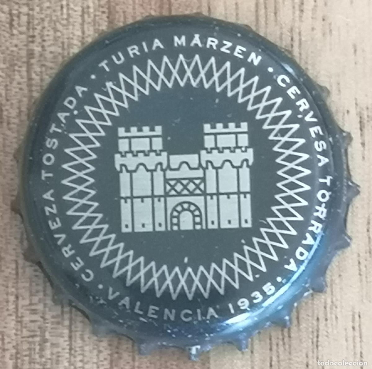 Coleccionismo de cervezas: TAPON CHAPA CORONA CERVEZA CERVESA TURIA MARZEN TOSTADA TORRADA ( Valencia )