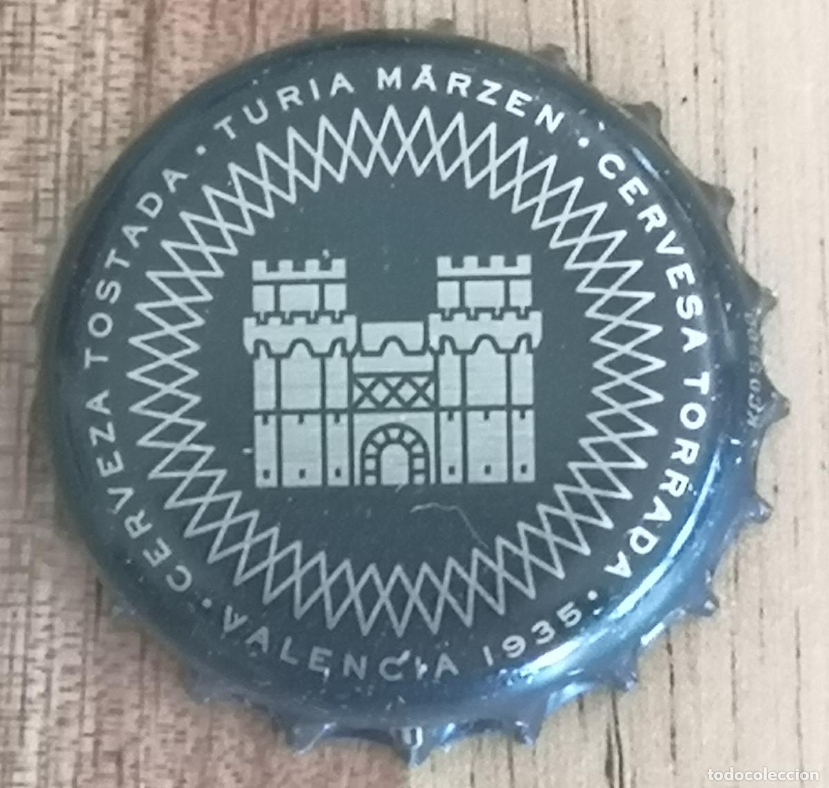 Coleccionismo de cervezas: TAPON CHAPA CORONA CERVEZA CERVESA TURIA MARZEN TOSTADA TORRADA ( Valencia )