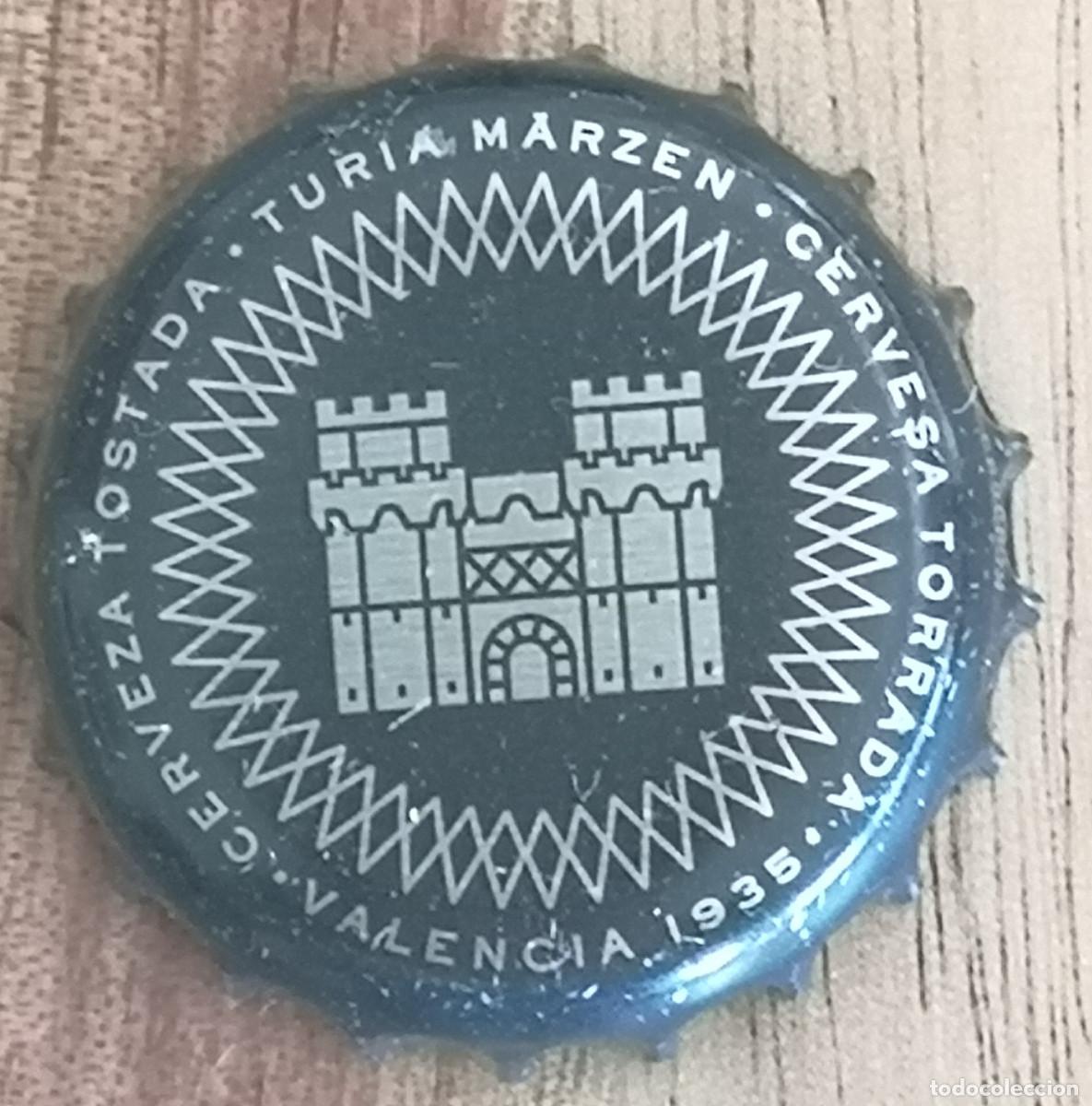 Coleccionismo de cervezas: TAPON CHAPA CORONA CERVEZA CERVESA TURIA MARZEN TOSTADA TORRADA ( Valencia )