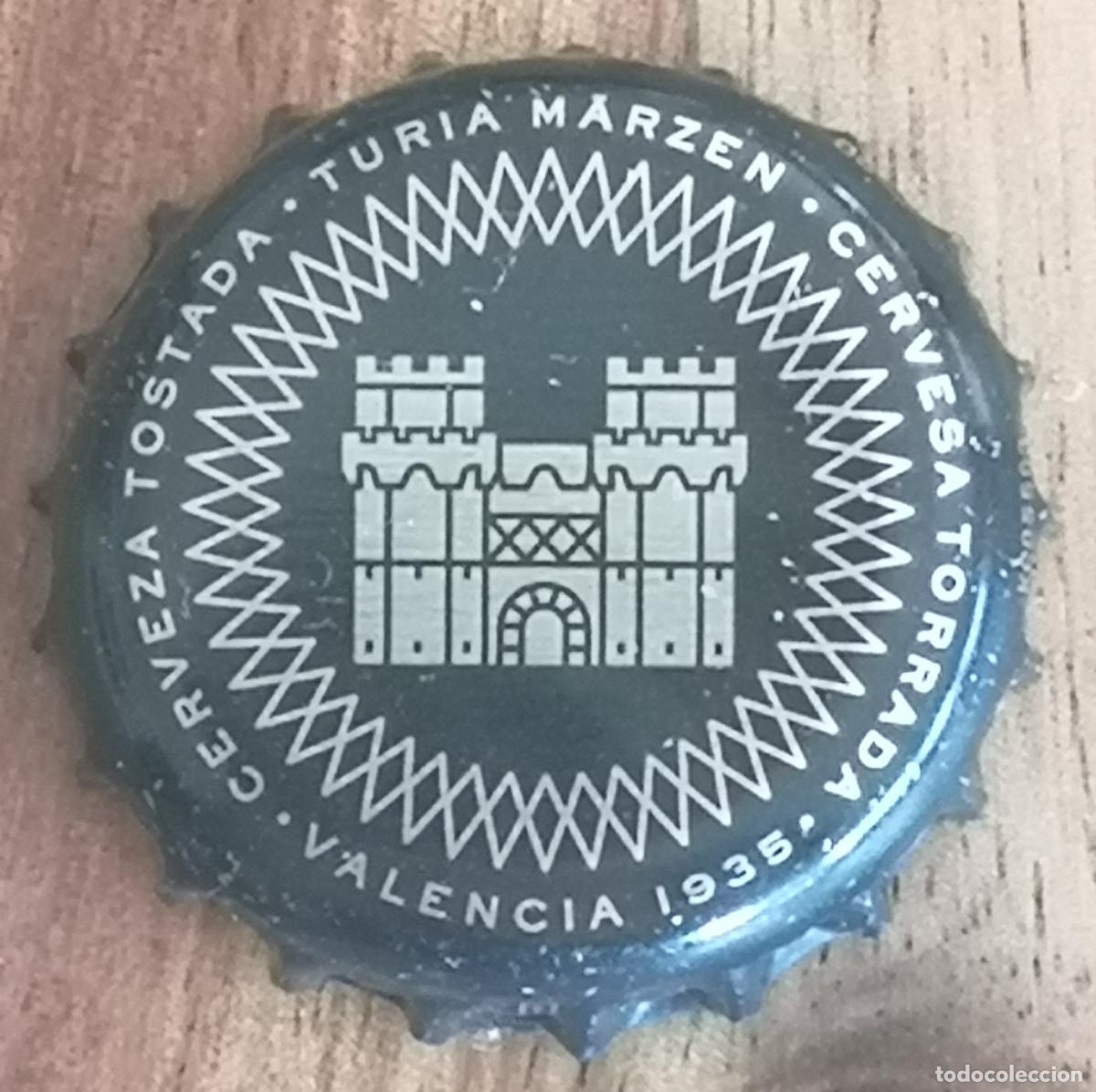 Coleccionismo de cervezas: TAPON CHAPA CORONA CERVEZA CERVESA TURIA MARZEN TOSTADA TORRADA ( Valencia )