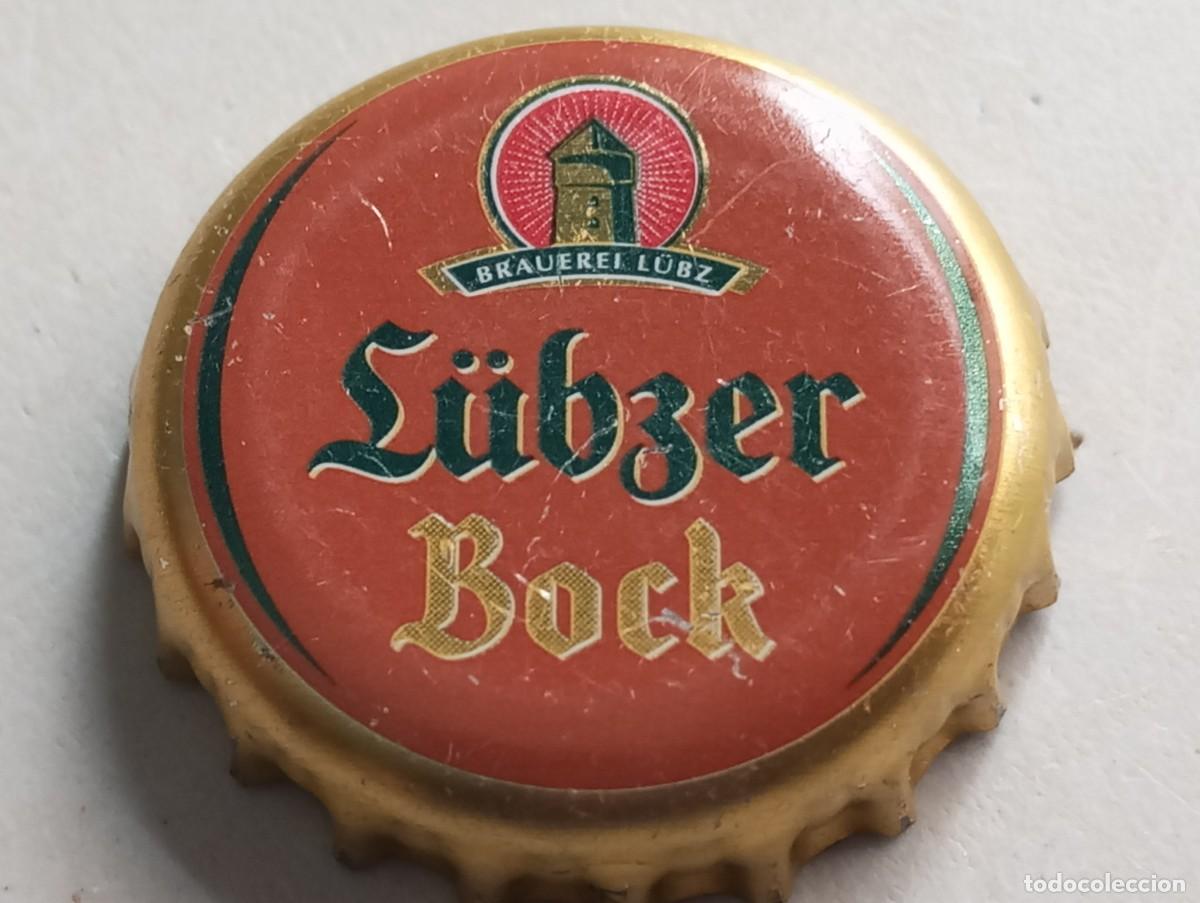 Coleccionismo de cervezas: Chapa tap&oacute;n corona de la cerveza alemana L&Uuml;BZER BOCK