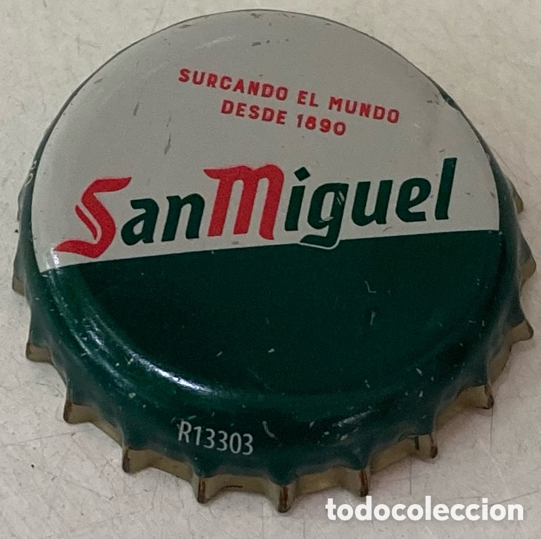 Coleccionismo de cervezas: BOTTLE CAP TAP&Oacute;N CORONA BEER BIERE CHAPA TAPPI BIRRA BIER CERVEZA SAN MIGUEL--LOTE N.4041--CARMANJO