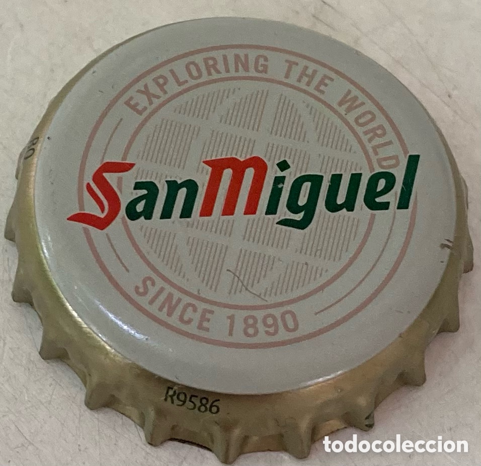 Coleccionismo de cervezas: BOTTLE CAP TAP&Oacute;N CORONA BEER BIERE CHAPA TAPPI BIRRA BIER CERVEZA SAN MIGUEL--LOTE N.4087--CARMANJO