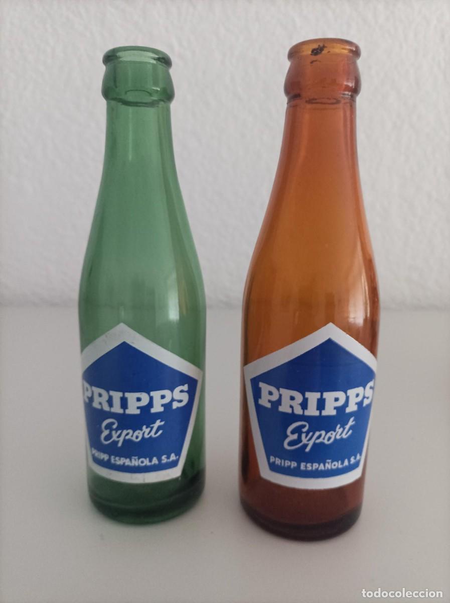 Coleccionismo de cervezas: Botellas antiguas de cerveza pripps export