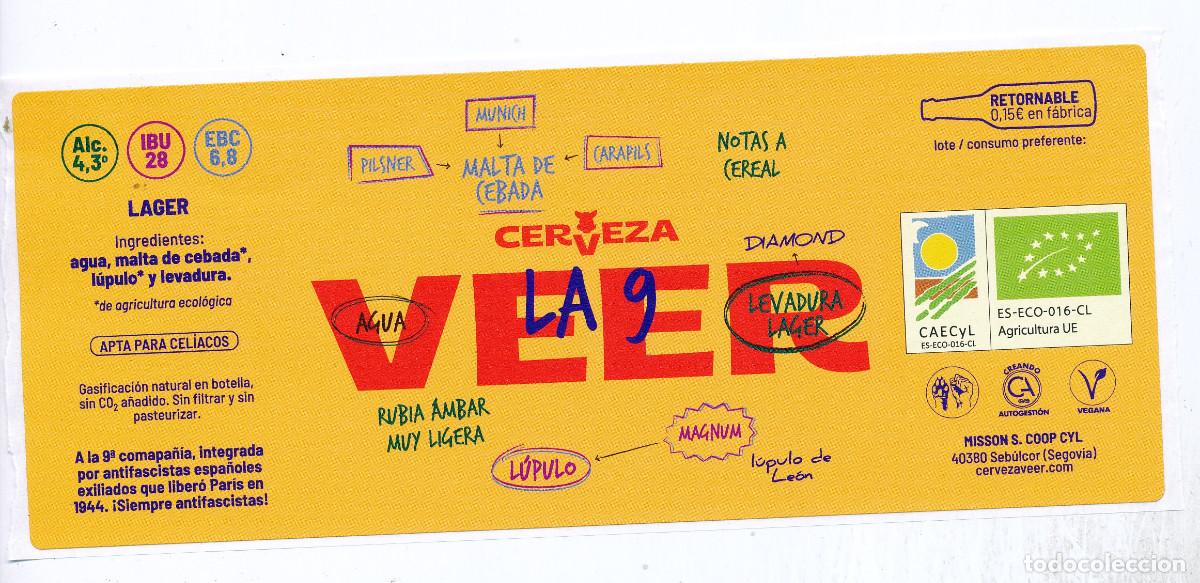 Coleccionismo de cervezas: ESPA&Ntilde;A SPAIN - ETIQUETA LABEL - CERVEZA BEER