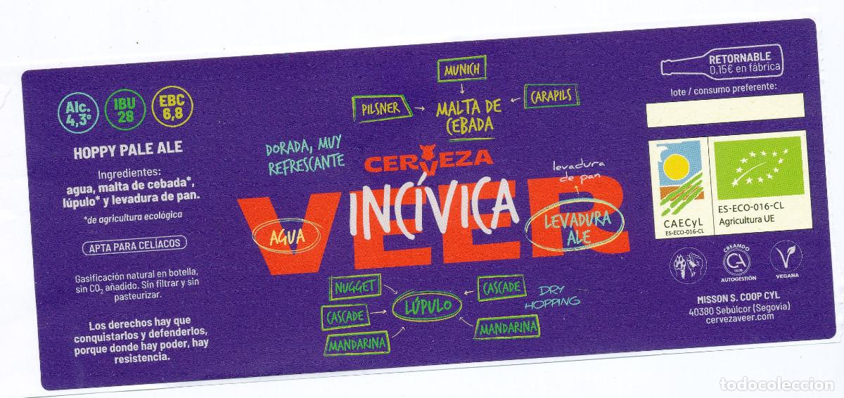 Coleccionismo de cervezas: ESPA&Ntilde;A SPAIN - ETIQUETA LABEL - CERVEZA BEER