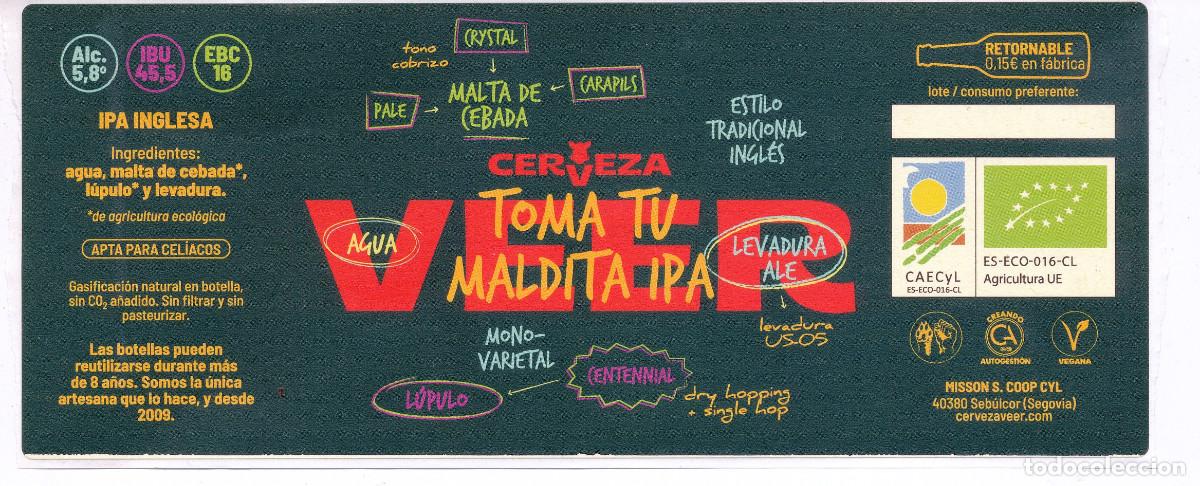 Coleccionismo de cervezas: ESPA&Ntilde;A SPAIN - ETIQUETA LABEL - CERVEZA BEER