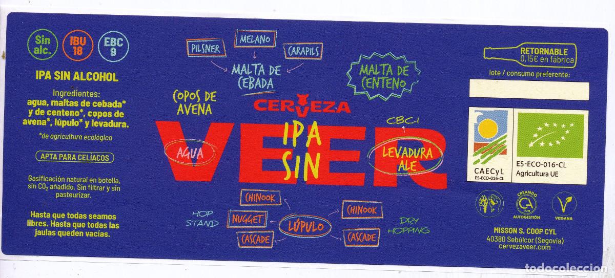 Coleccionismo de cervezas: ESPA&Ntilde;A SPAIN - ETIQUETA LABEL - CERVEZA BEER