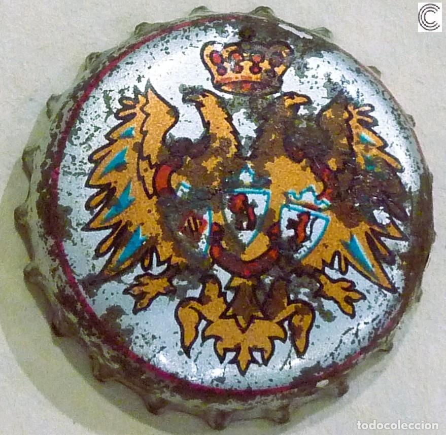 Coleccionismo de cervezas: Chapa cerveza AGUILA bic&eacute;fala NARANJA xapa kronkorken bottle cap capsule tappi