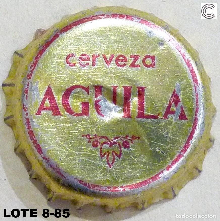 Coleccionismo de cervezas: Chapa cerveza AGUILA fondo DORADO xapa kronkorken bottle cap capsule tappi