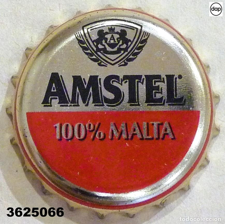 Coleccionismo de cervezas: Chapa cerveza AMSTEL 100% Malta DAP xapa kronkorken bottle cap capsule tappi