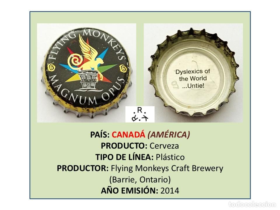 Coleccionismo de cervezas: TAPON CORONA CAPSULA CHAPA CERVEZA FLYING MONKEYS MAGNUM OPUS (CANAD&Aacute;)