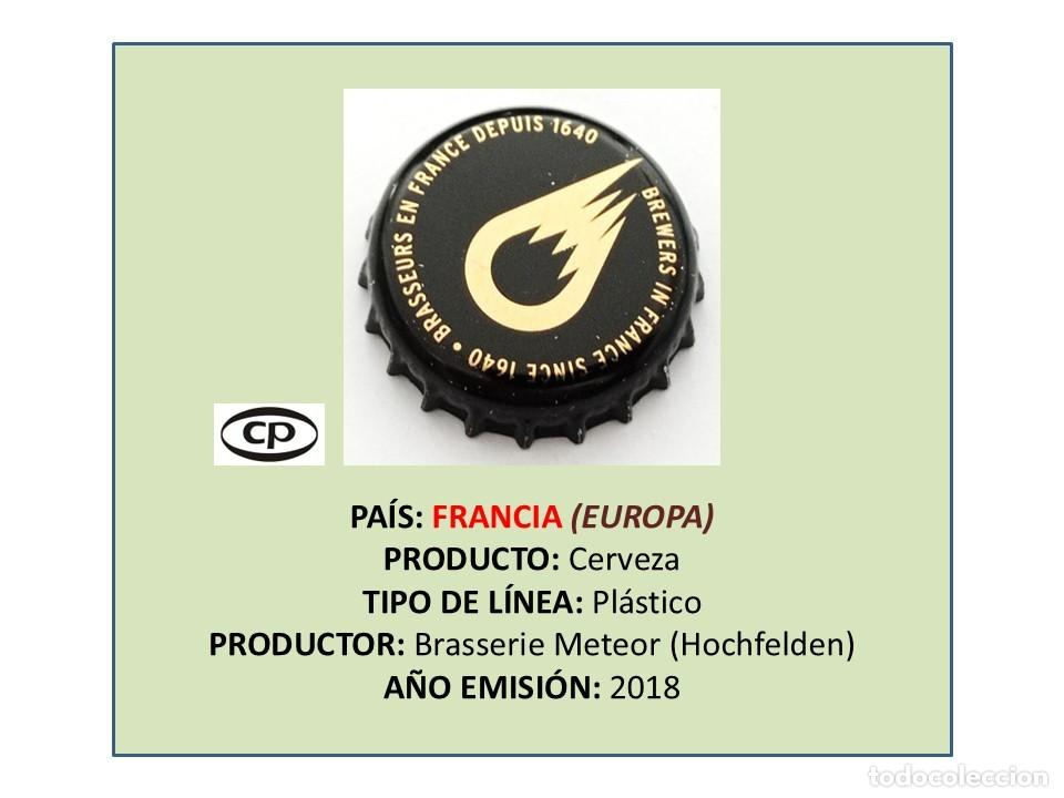 Coleccionismo de cervezas: TAPON CORONA CAPSULA CHAPA CERVEZA METEOR BLONDE DE GARDE (FRANCIA)