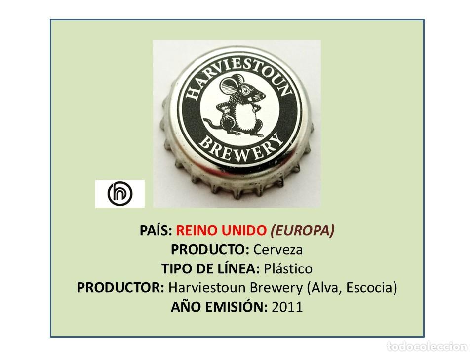 Coleccionismo de cervezas: TAPON CORONA CAPSULA CHAPA CERVEZA HARVIESTOUN (REINO UNIDO)
