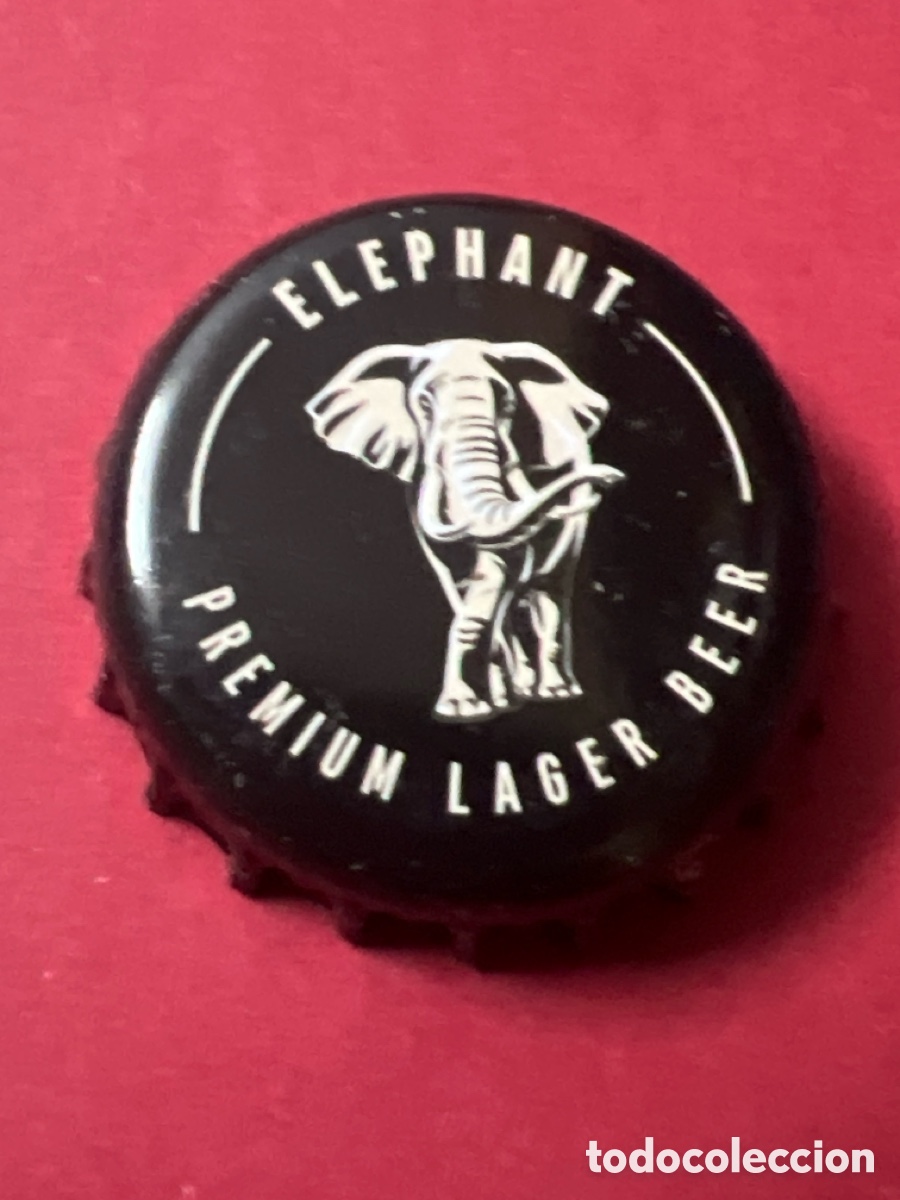 Coleccionismo de cervezas: Q294. CHAPA CERVEZA - Elephant Premium Lager Beer