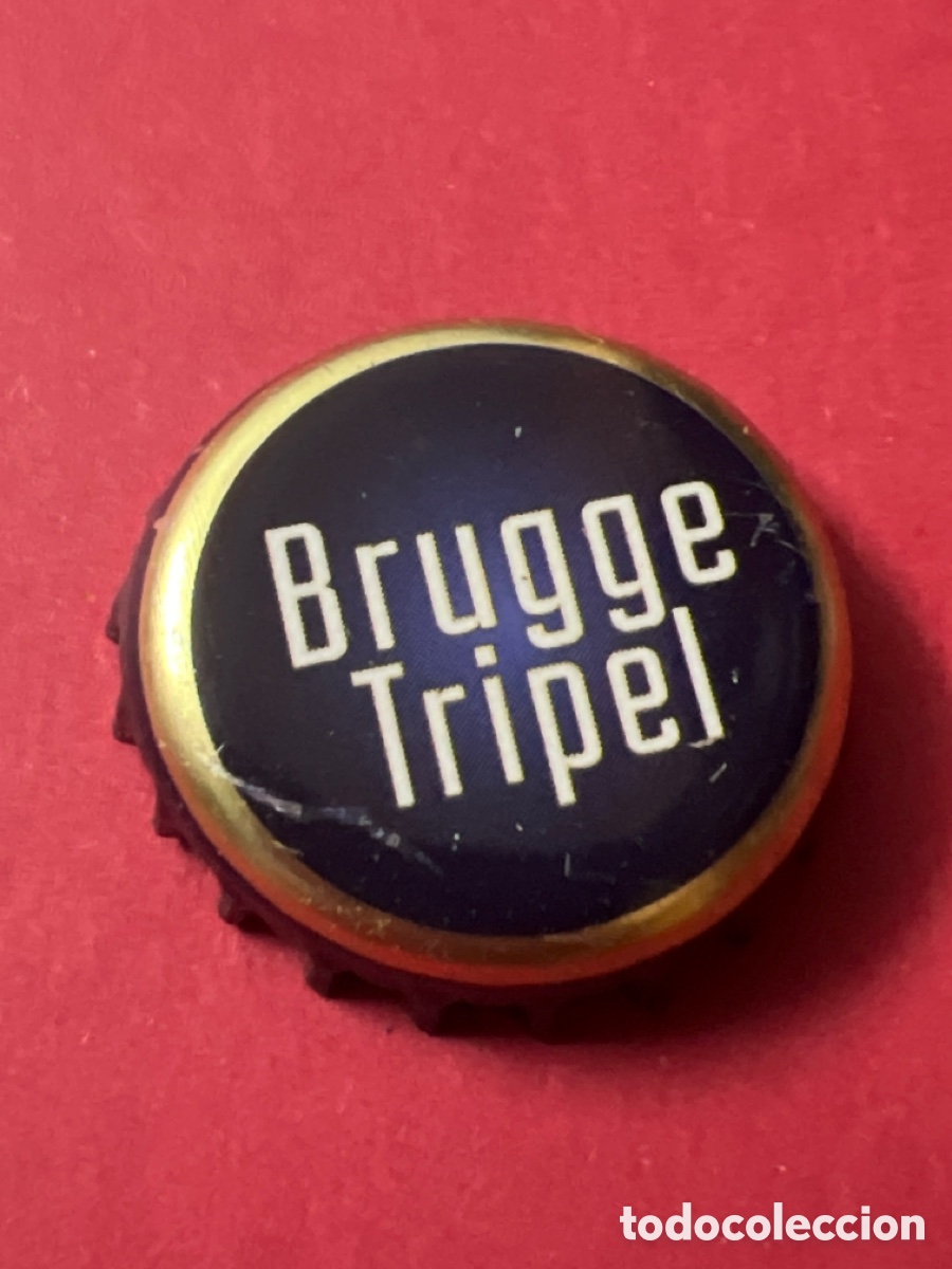 Coleccionismo de cervezas: B634. TAPON CORONA CAPSULA CHAPA CERVEZA BRUGGE TRIPEL (B&Eacute;LGICA)