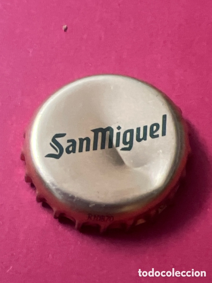 Coleccionismo de cervezas: T338. chapa tap&oacute;n corona de cerveza, San Miguel