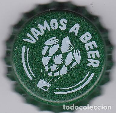 Coleccionismo de cervezas: Chapa Espa&ntilde;a vamos a beer cerveza artesana tapon corona