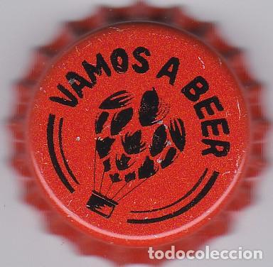 Coleccionismo de cervezas: Chapa Espa&ntilde;a vamos a beer cerveza artesana tapon corona